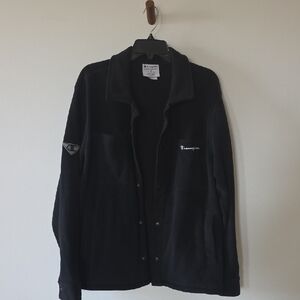 Champion Men's Fleece Black Lightweight Jacket